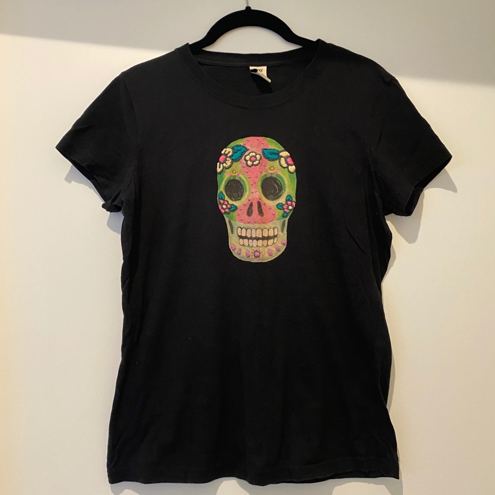 Lucky Brand Dia De Los Muertos Sugar Skull Tee